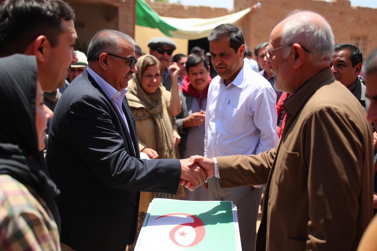 لقاء مع أعيان تندوف