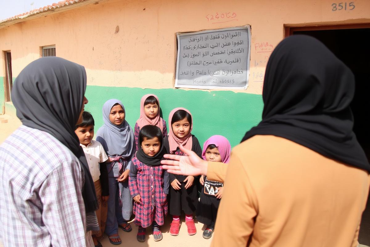 زيارة مدرسة بالولاية